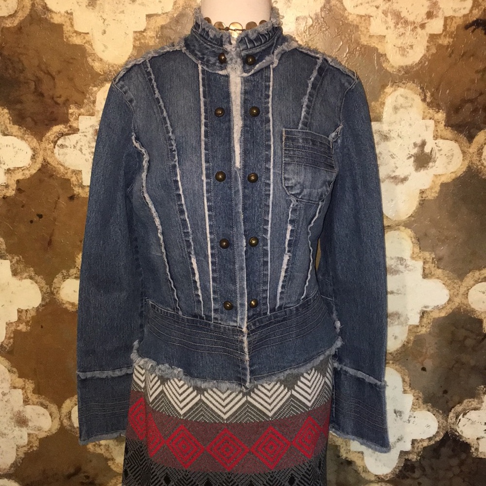 Cropped Jean Rewind Large Detailed Jacket Women’s